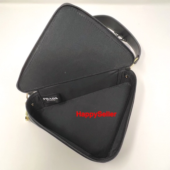 Prada Purse Triangle Pouch Converted to Crossbody Converted Adjustable Strap NEW - Picture 5 of 12